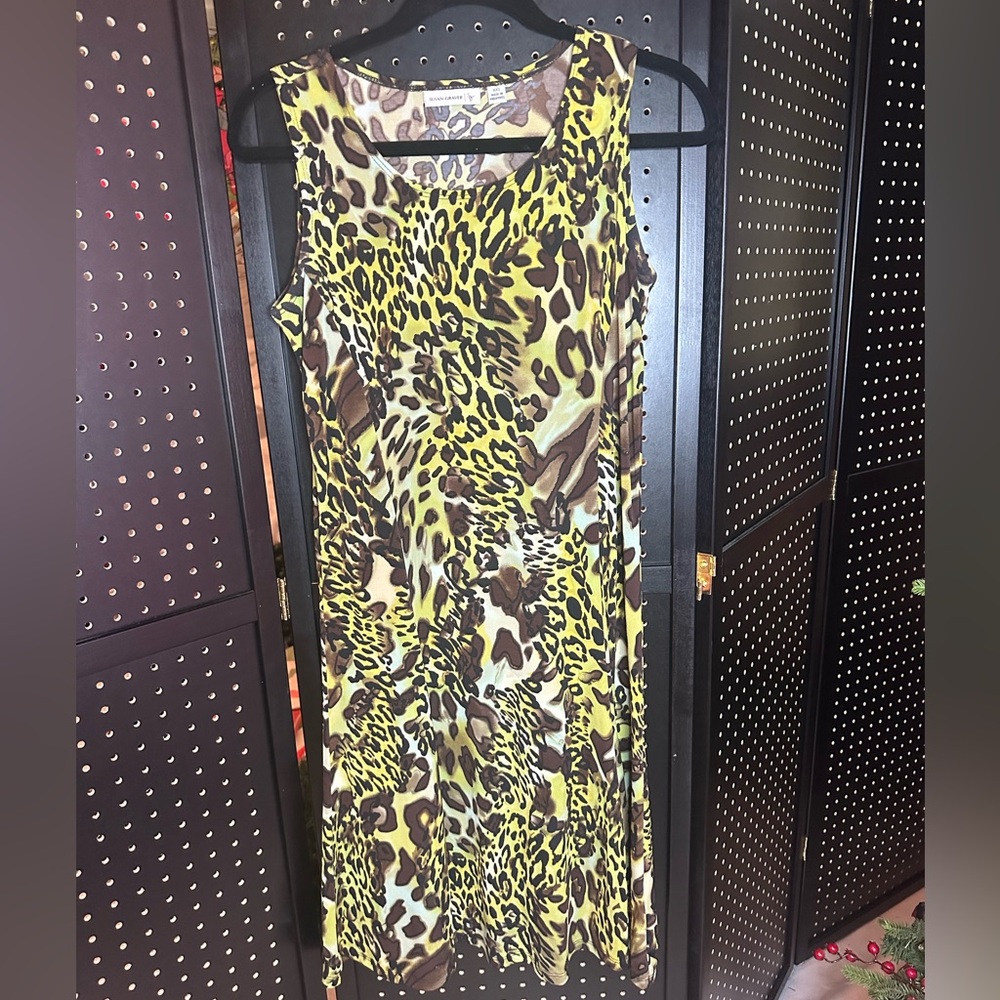 Susan Graver Vibrant Animal Print Top